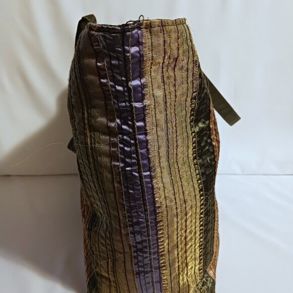 Bath & Body Works Green Fabric Bag W/Matching Cosmetic Bag - Picture 5 of 10